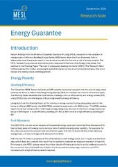 Energy Guarantee